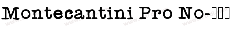 Montecantini Pro No字体转换